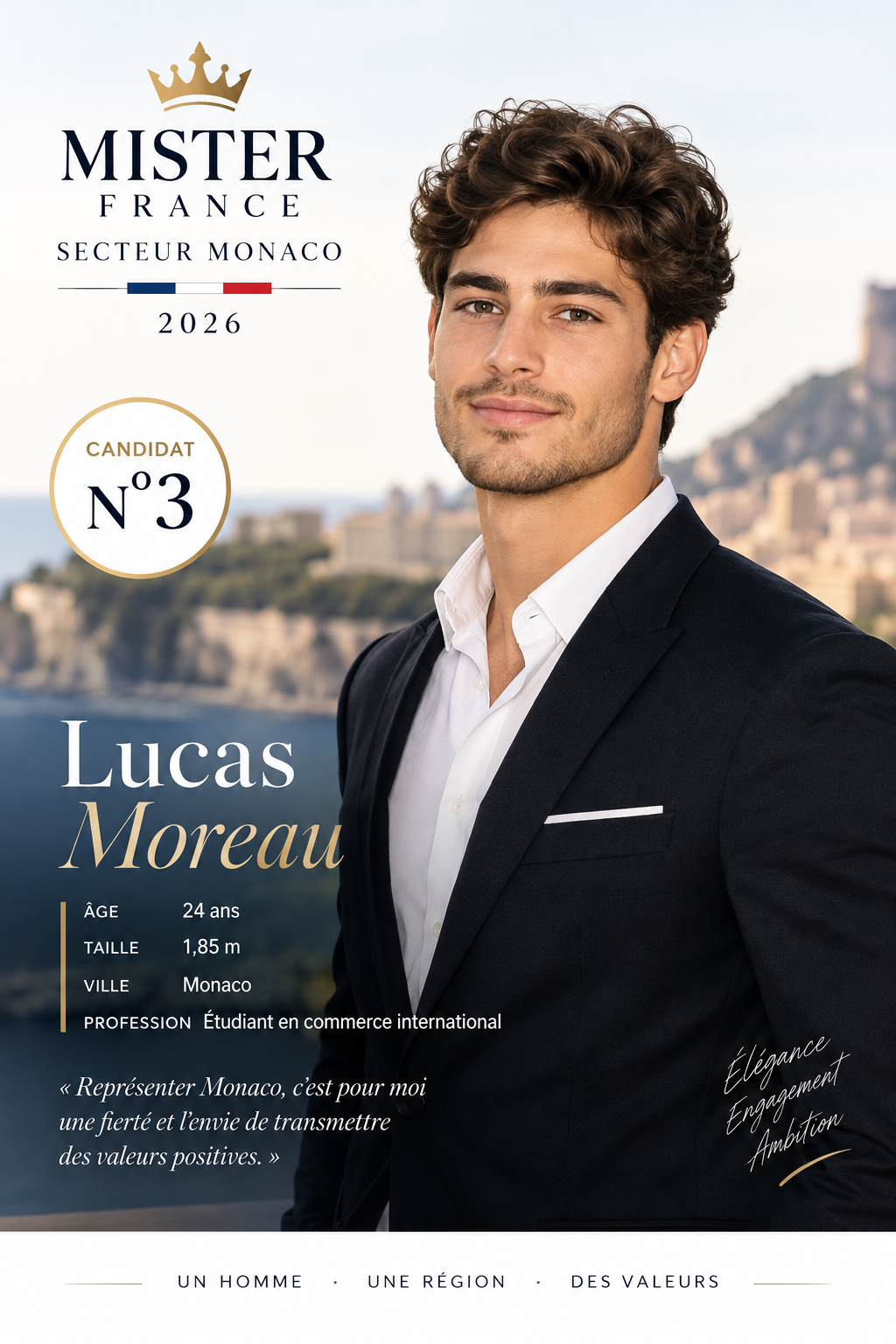 Affiche Mister France Monaco 2026